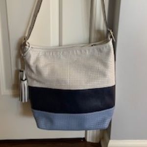 Coach Legacy Perforated Stripe Duffle Convertible